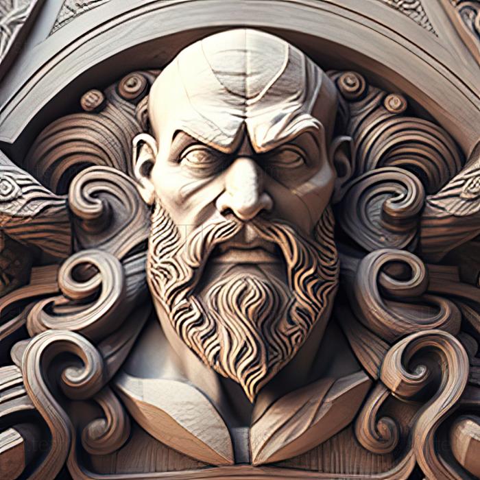 3D model st Kratos from God of War (STL)